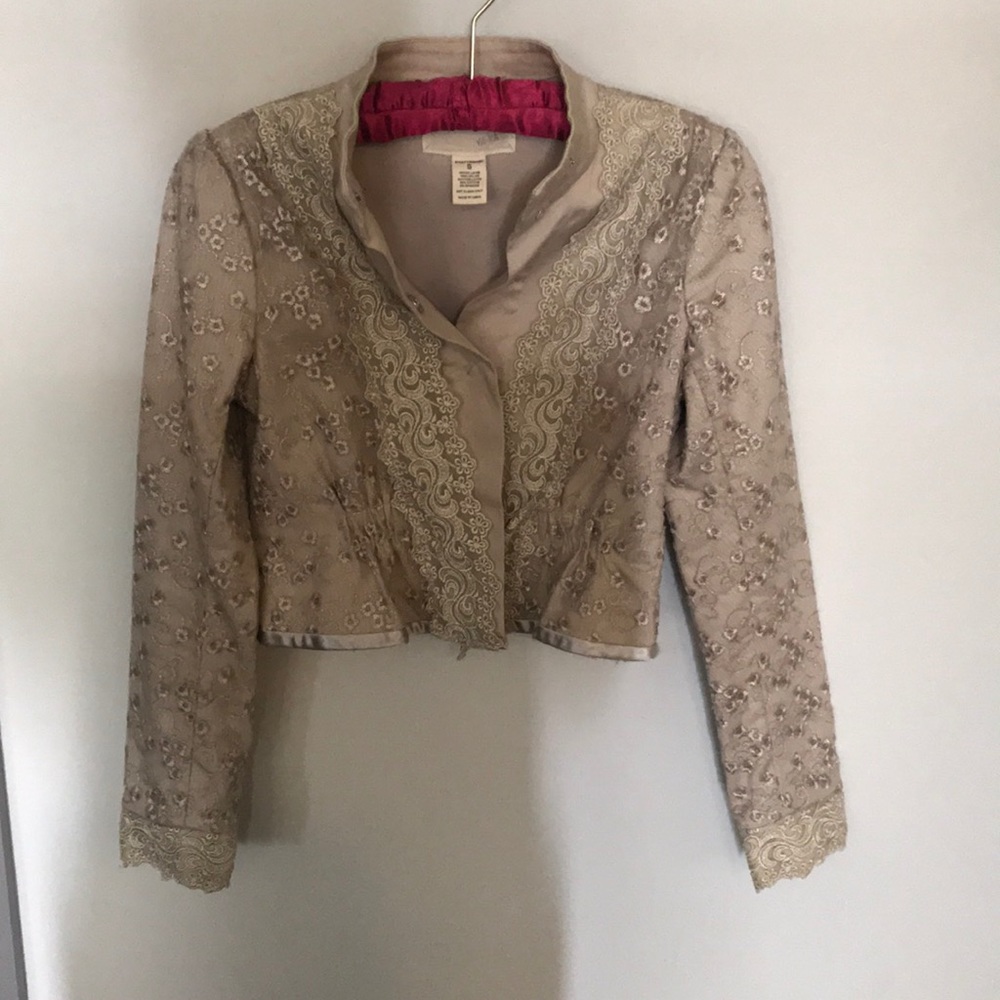 Beige lace jacket